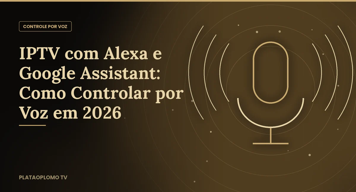 IPTV com Alexa e Google Assistant